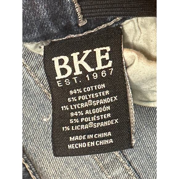 BKE Conner Straight Jeans Boys Size 14 Distressed Medium Wash Denim - Picture 6 of 7